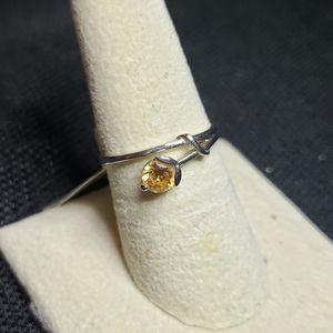 Dainty citrine ring size 8